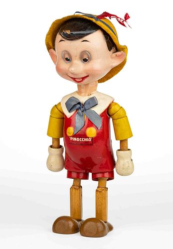 IDEAL NOVELTY CO. COMPOSITION AND WOODEN "PINOCCHIO" CHARACTER DOLL