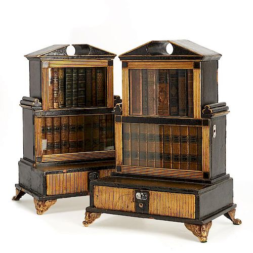 Rare miniature editions in Regency biblioteques