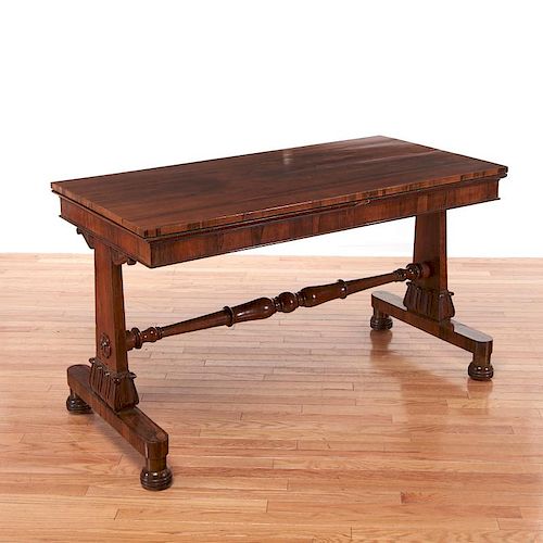 William IV carved library table
