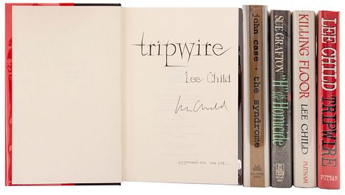 Obras Firmadas por los Autores: LEE CHILD / JOHN CASE / SUE GRAFTON. a) CHILD,  LEE. TRIPWIRE. NEW YORK: PUTNAM, 1999. 4o....