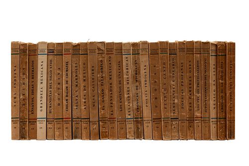 Varios Autores. Biblioteca del Estudiante Universitario. México: Unam - Imprenta Universitaria, 1939 - 1943. Números: 1 - 19...