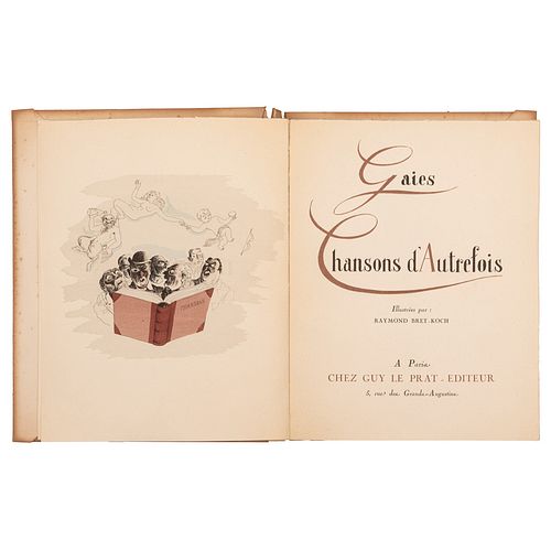 Carles, Henri. Gaies Chansons d'Autrefois. Paris: Guy Le Prat-éditeur, 1930. Edición de 1,000 ejemplares numerados.
