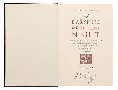Connelly, Michael. A Darkness More Than Night. New Orleans, Louisiana: B. E. Trice Pub, 2001. 4o., 375 p. Primera edición. E...