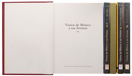 Lara Elizondo, Lupina. Visión de México y sus Artistas. México,  2001-2004. Tomos I-V. Primera edición. Piezas: 5.