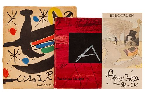 Libros ilustrados, Salvador Dalí, Joan Miró y Àntoni Tapies. Piezas:  3.