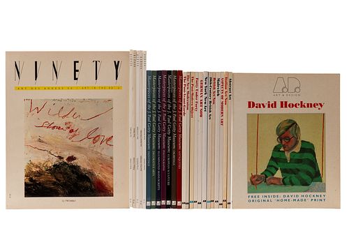 Lote de Revistas: Art & Design / Ninety, Art Des Années 90 / Masterpieces of the J. Paul Getty Museum.  4o. marquilla. Númer...