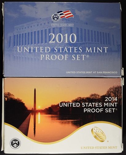 2010 & 2014 US PROOF SETS