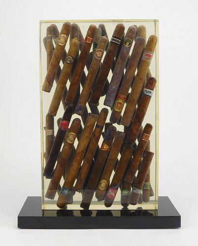 Arman (Armand P. Arman) (Americana, 1928-2005) resin sculpture