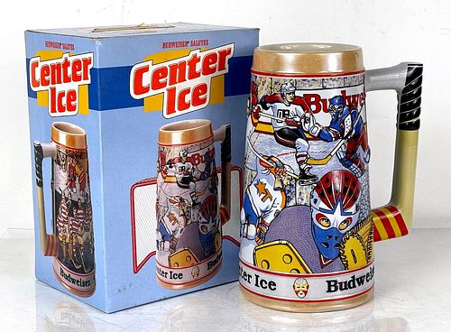 1993 Budweiser Center Ice Hockey 6½ Inch Stein CS209 
