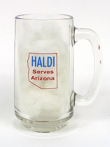 1972 A-1 Light Pilsener Beer "Haldi Serves Arizona" 5½ Inch Mug Phoenix