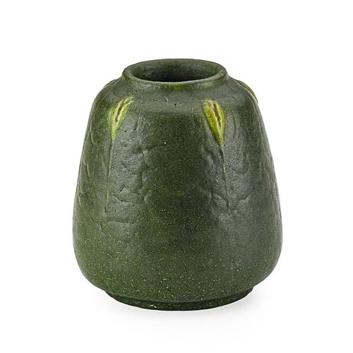 WILHELMINA POST; GRUEBY Two-color cabinet vase