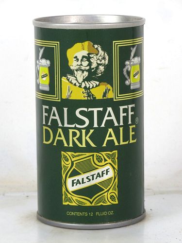 1975 Falstaff Dark Ale (test) 12oz Tab Top Can T230-40 Cranston Rhode Island