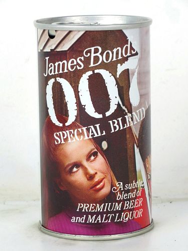 1967 James Bond's 007 Special Blend Malt Liquor 12oz Tab Top Can T82-27 Phoenix Arizona