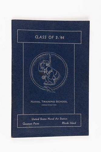 HENRY FONDA AUTOGRAPHED NAVAL TRAINING SCHOOL CLASS BOOK
