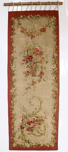 Antique French Aubusson 1 of pair Rug