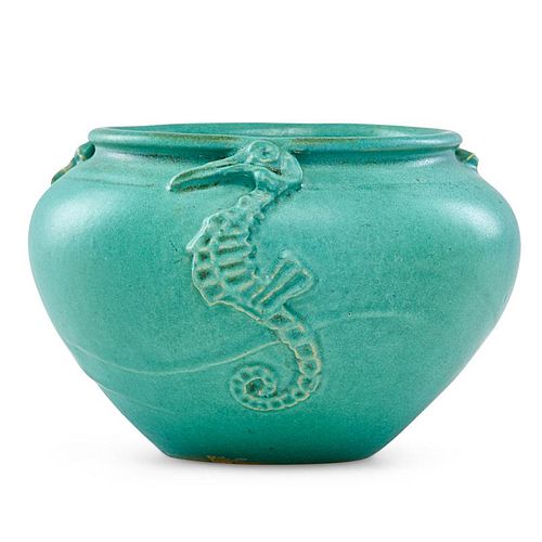 JOSEPH MEYER Vase with seahorses