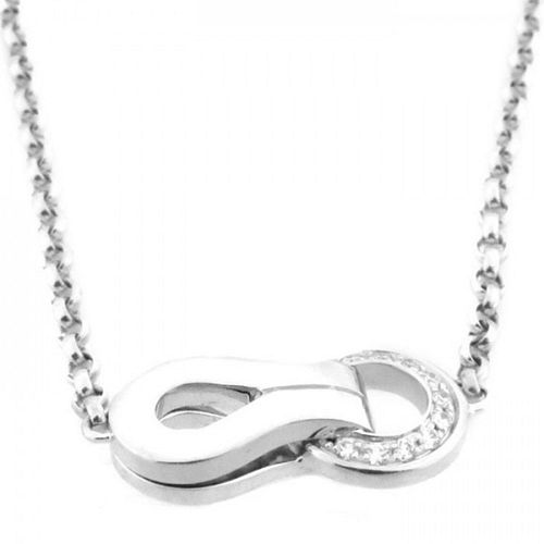CARTIER AGRAPH WHITE GOLD NECKLACE