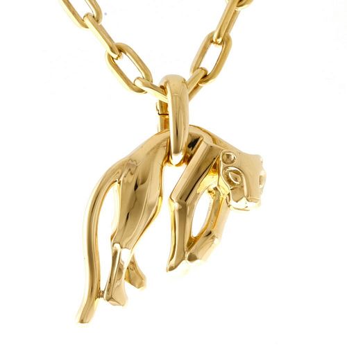 CARTIER PANTHERE 18K YELLOW GOLD NECKLACE