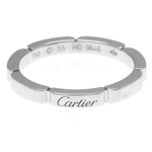 CARTIER MAILLON PANTHERE 18K WHITE GOLD RING