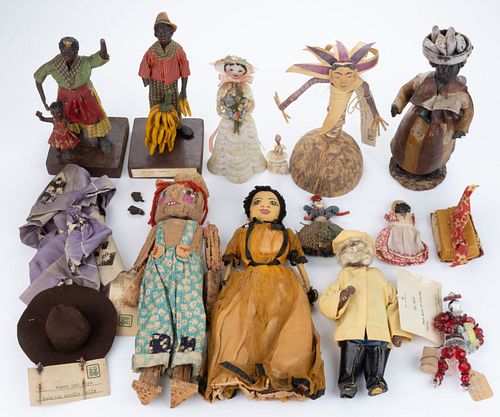 ASSORTED MATERIALS DOLLS, UNCOUNTED LOT