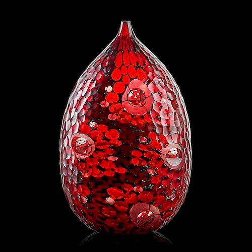 YOICHI OHIRA Large untitled glass vase