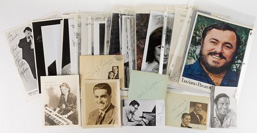 ASSORTED CELEBRITY AUTOGRAPHS, LOT OF 31
