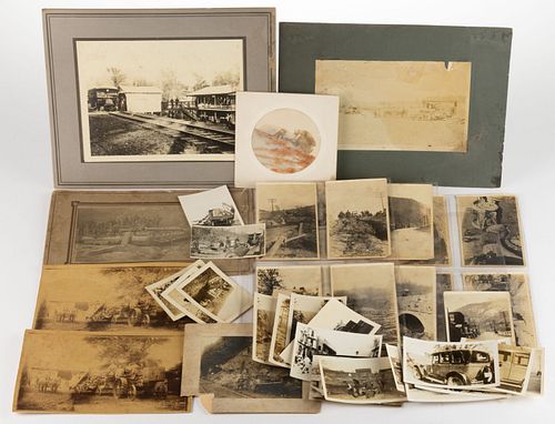 ASSORTED ANTIQUE AND VINTAGE INDUSTRIAL / TRANSPORTATION PHOTOGRAPHS, UNCOUNTED LOT