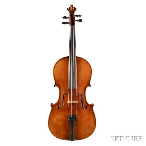 German Violin, unlabeled, length of back 362 mm.