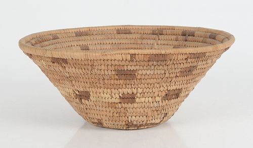 A Large Coiled Papago/Pima Basket 