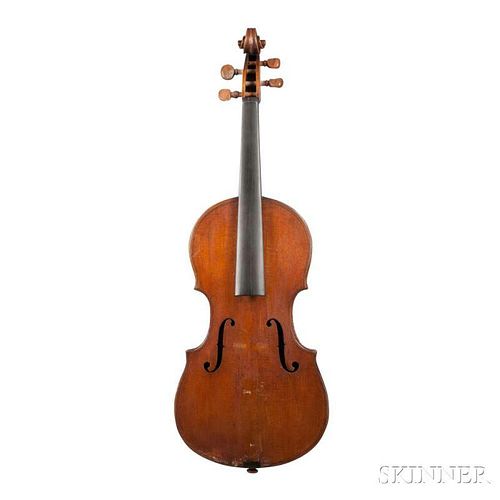 Violin, British School, unlabeled, length of back 360 mm.