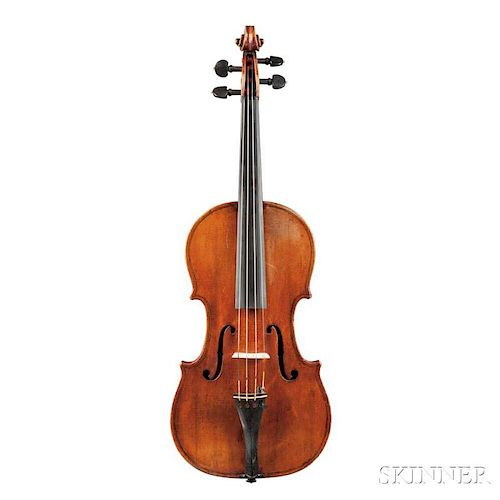 Swiss Violin, Hans Rudolf Waser, Zurich, 1850, bearing the maker's manuscript label, branded internally WASER, length of back