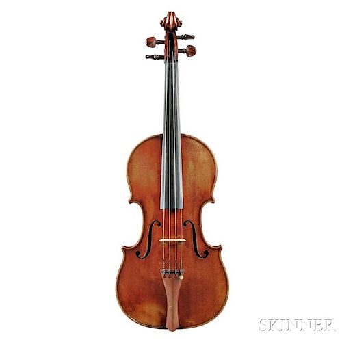 French Violin, Joseph Hel, Lille, 1891, labeled Joseph HEL/Luthier à LILLE 1891., stamped internally Exposition Universelle 