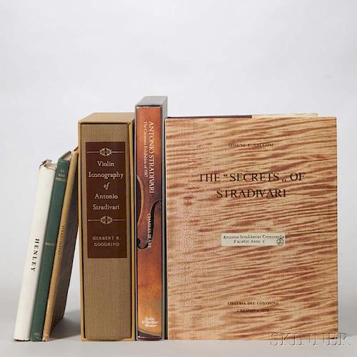 Six Books on Antonio Stradivari, Beare, Charles, Antonio Stradivari: The Cremona Exhibition of 1987; Goodkind, Herbert K., Vi