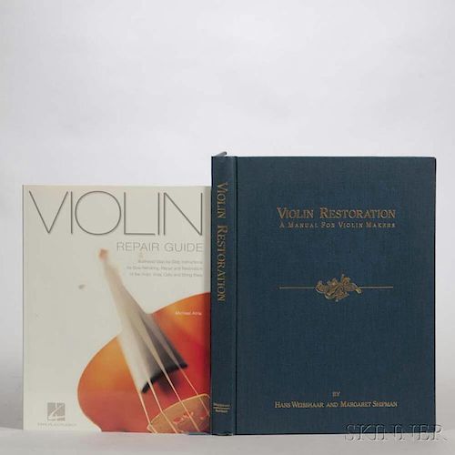 Weisshaar, Hans, and Margaret Shipman, Violin Restoration, 1988, no. 245; together with Atria, Michael, Violin Repair Guide.