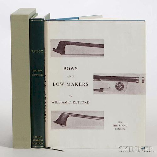 Two Books on Bows, Bowden, Sidney, Pajeot; and Retford, William C., Bows and Bow Makers.