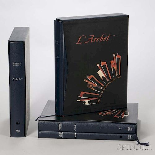 Millant, Bernard, and Jean François Raffin, L'Archet, Paris, 2000, in four volumes, boxed.