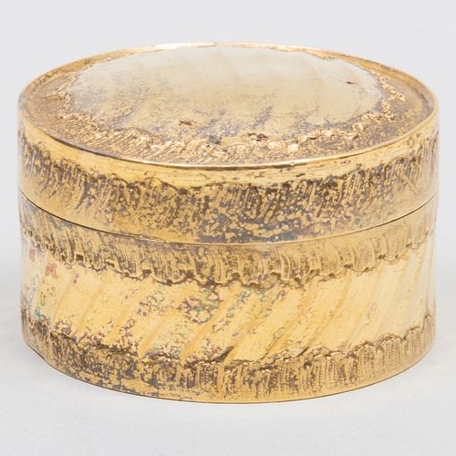 French 10k Gold Pill Box