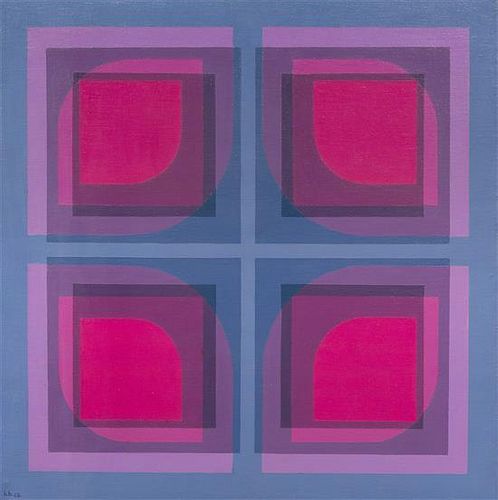 Hannes Beckmann, (German, 1909-1977), Purple Quartet, 1968