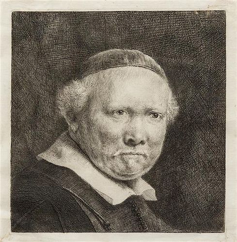 * Rembrandt van Rijn, (Dutch, 1606-1669), Lieven Willemsz. van Coppenol, Writing-Master: The Larger Plate, 1658
