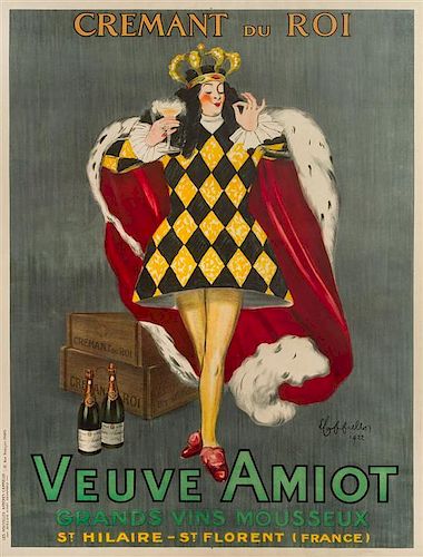 Leonetto Cappiello, (French, 1875-1942), Veuve Amiot, 1922