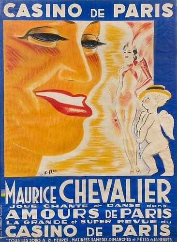 Charles Kiffer, (French, 1902-1992), Maurice Chevallier: Casino de Paris, 1938