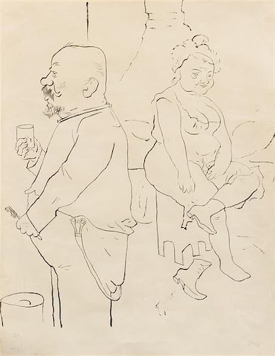 George Grosz, (German, 1893-1959), Untitled