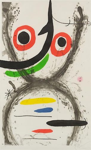 Joan Miro, (Spanish, 1893-1983), Prise a l’hamecon, 1969