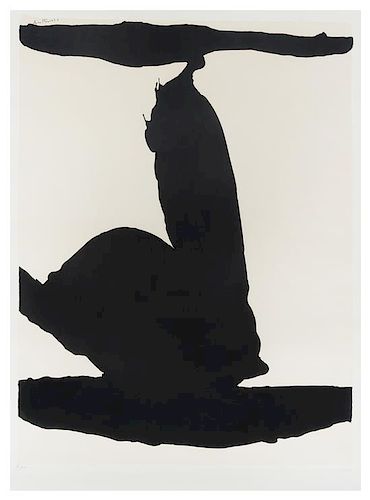 Robert Motherwell, (American, 1915-1991), Untitled (pl. 1 from Africa Suite), 1970