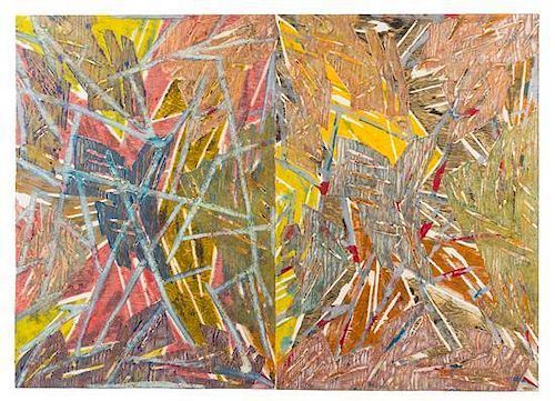 Charles Arnoldi, (American, 1946), Untitled (Diptych), 1986