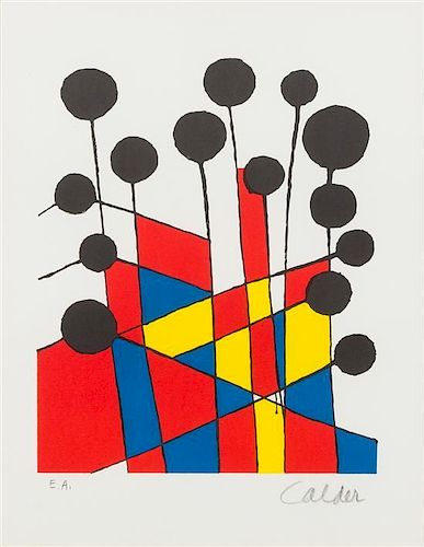 Alexander Calder, (American, 1898-1976), Untitled (Balloons) (from XXe Siècle No 37) 1971