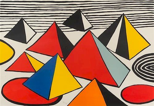 Alexander Calder, (American, 1898 - 1976), Pyramids, 1976