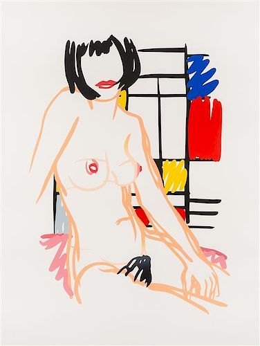 Tom Wesselmann, (American, 1931-2004), Monica Sitting with Mondrian, 1989