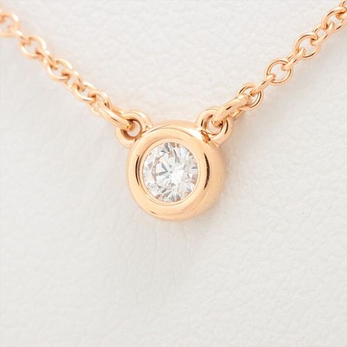 TIFFANY & CO. BY THE YARD DIAMOND 18K ROSE GOLD NECKLACE