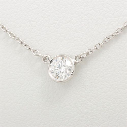 TIFFANY & CO. BY THE YARD 1P DIAMOND PLATINUM NECKLACE